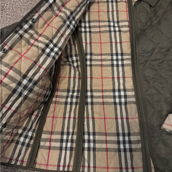 burberry quilted jacket -Olive green - Picture 3 of 4